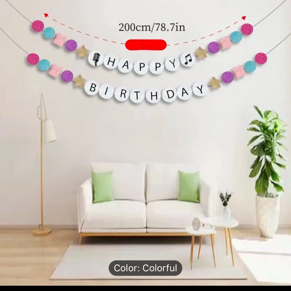 Friendship Bracelet Birthday Banner